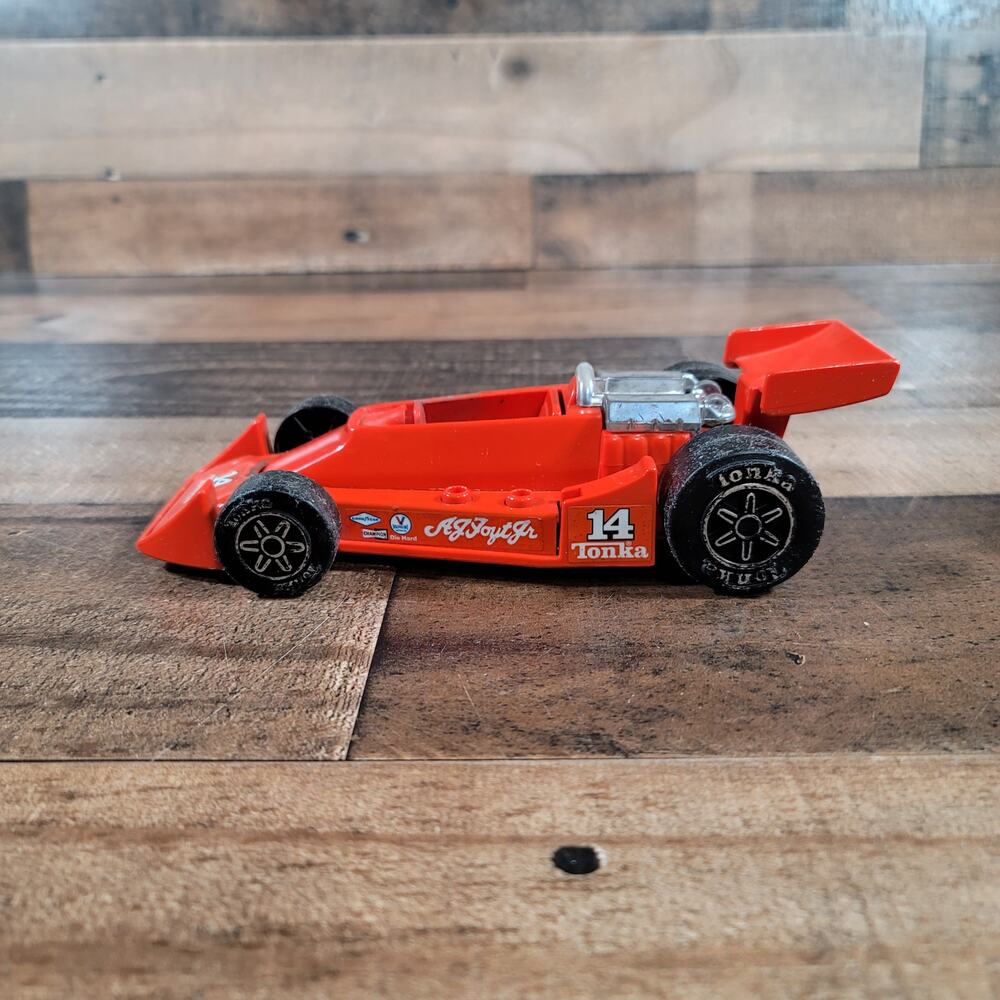 Vintage 1979 Tonka AJ Foyt Jr. #14 Orange Race Car